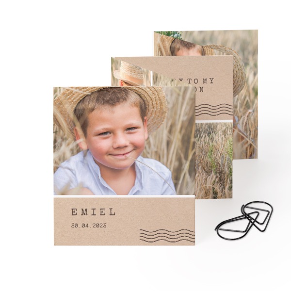 Fold out photo card Portrait Black paperclip - set of 12 (7,1 x 8,8 cm) Fold out photo card Portrait Black paperclip - set of 12 (7,1 x 8,8 cm)