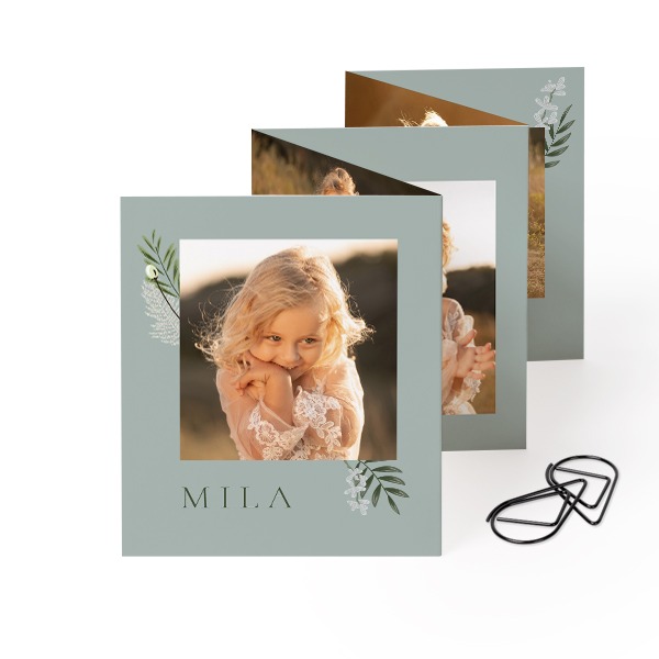 Fold out photo card Portrait Black paperclip - set of 12 (7,1 x 8,8 cm) Fold out photo card Portrait Black paperclip - set of 12 (7,1 x 8,8 cm)