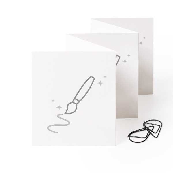 Kuvakortit 10 sivua Pysty Mustalla pidikkeellä - 12 kpl (7,1 x 8,8 cm)