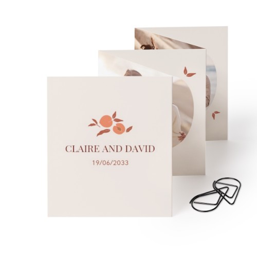 Carte portfolio Portrait - trombone noir (lot de 12) (7,1 x 8,8 cm)