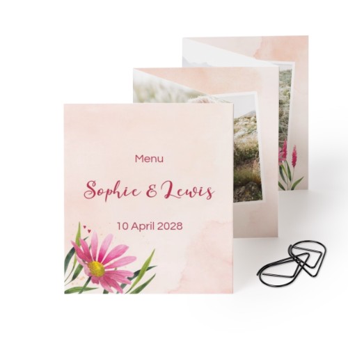 Carte portfolio Portrait - trombone noir (lot de 12) (7,1 x 8,8 cm)