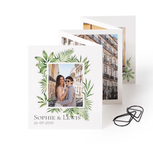 Fold out photo card Portrait Black paperclip - set of 12 (7,1 x 8,8 cm) Fold out photo card Portrait Black paperclip - set of 12 (7,1 x 8,8 cm)