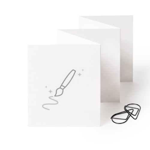 Fotokort 10 sider Stående med Svart klips - 12 stk (7,1 x 8,8 cm)