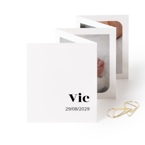 Fold out photo card Portrait Gold paperclip - set of 12 (7,1 x 8,8 cm) Fold out photo card Portrait Gold paperclip - set of 12 (7,1 x 8,8 cm)