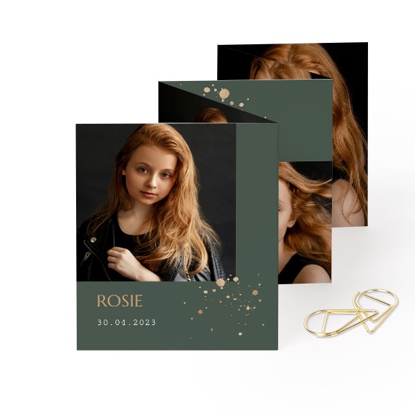 Fotokort 10 Sider Portræt Guldfarvet klips - 12 stk (7,1 x 8,8 cm) Fotokort 10 Sider Portræt Guldfarvet klips - 12 stk (7,1 x 8,8 cm)