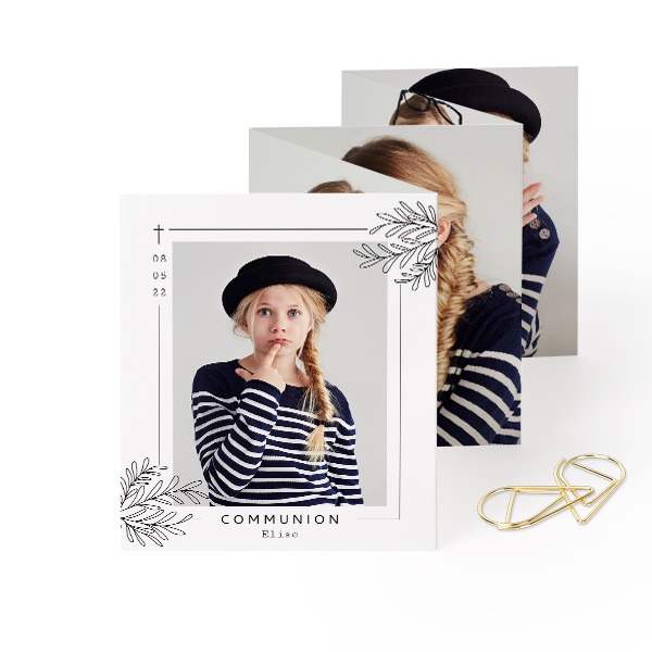 Zigzag fotokaartje Staand Gouden Paperclip - Set van 12 (7,1 x 8,8 cm)