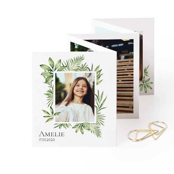 Fold out photo card Portrait Gold paperclip - set of 12 (7,1 x 8,8 cm) Fold out photo card Portrait Gold paperclip - set of 12 (7,1 x 8,8 cm)