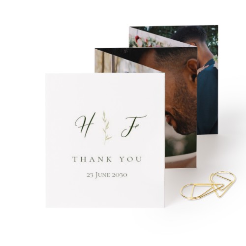 Fotokort 10 sider Stående med Gullfarget klips - 12 stk (7,1 x 8,8 cm)