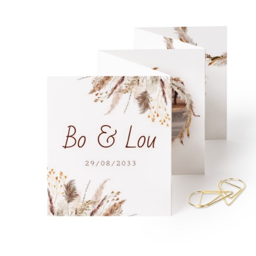 Fold out photo card Portrait Gold paperclip - set of 12 (7,1 x 8,8 cm) Fold out photo card Portrait Gold paperclip - set of 12 (7,1 x 8,8 cm)