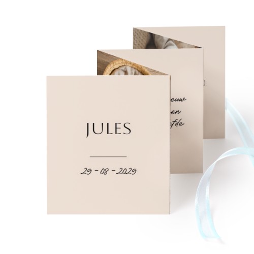 Carte portfolio Portrait (lot de 12) ruban Bleu (7,1 x 8,8 cm)