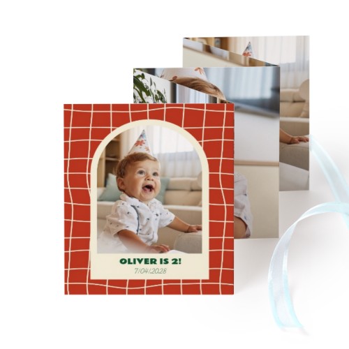 Fold out photo card Portrait blue ribbon - set of 12 (7,1 x 8,8 cm) Fold out photo card Portrait blue ribbon - set of 12 (7,1 x 8,8 cm)