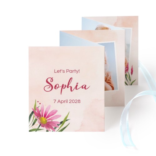 Fotokort 10 sidor Stående blå band - 12 st (7,1 x 8,8 cm)