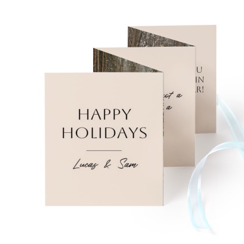 Carte portfolio Portrait (lot de 12) ruban Bleu (7,1 x 8,8 cm)