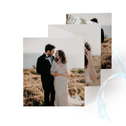 Fold out photo card Portrait blue ribbon - set of 12 (7,1 x 8,8 cm) Fold out photo card Portrait blue ribbon - set of 12 (7,1 x 8,8 cm)