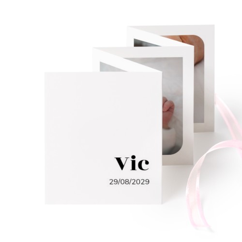Fold out photo card Portrait pink ribbon - set of 12 (7,1 x 8,8 cm) Fold out photo card Portrait pink ribbon - set of 12 (7,1 x 8,8 cm)