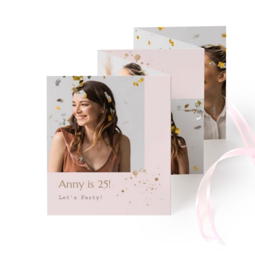 Carte portfolio Portrait (lot de 12) ruban rose (7,1 x 8,8 cm) Carte portfolio Portrait (lot de 12) ruban rose (7,1 x 8,8 cm)