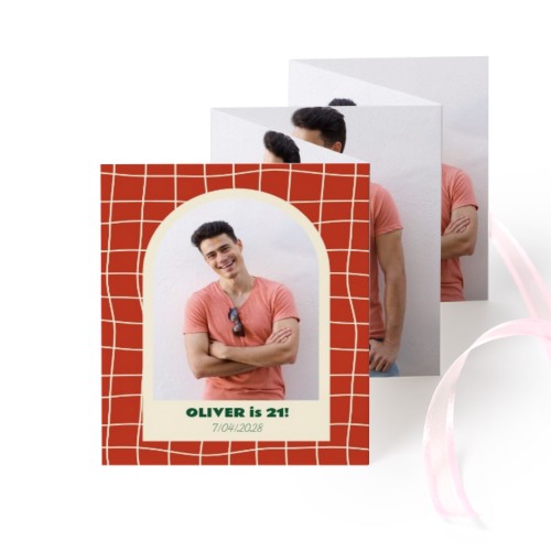 Kuvakortit 10-sivua Pysty Vaaleanpunaista nauhaa - 12 kpl (7,1 x 8,8 cm)