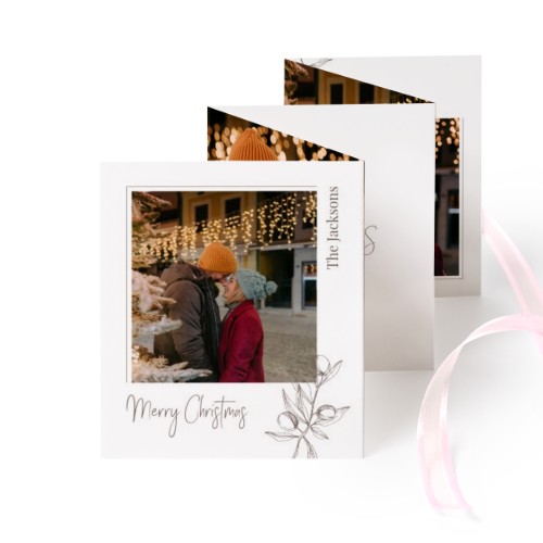 Fold out photo card Portrait pink ribbon - set of 12 (7,1 x 8,8 cm) Fold out photo card Portrait pink ribbon - set of 12 (7,1 x 8,8 cm)