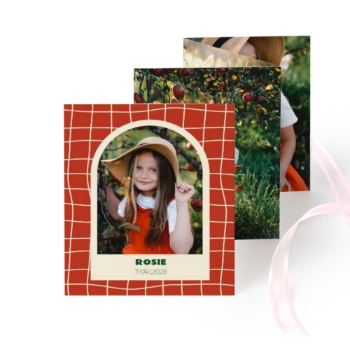 Fold out photo card Portrait pink ribbon - set of 12 (7,1 x 8,8 cm) Fold out photo card Portrait pink ribbon - set of 12 (7,1 x 8,8 cm)