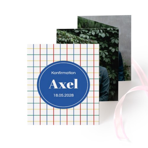 Fotokort 10 sidor Stående rosa band - 12 st (7,1 x 8,8 cm)