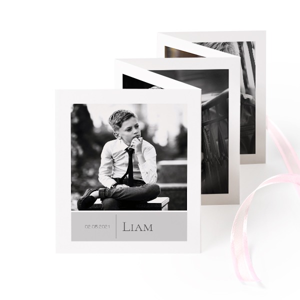 Fold out photo card Portrait pink ribbon - set of 12 (7,1 x 8,8 cm) Fold out photo card Portrait pink ribbon - set of 12 (7,1 x 8,8 cm)