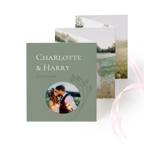 Fotokort 10 sidor Stående rosa band - 12 st (7,1 x 8,8 cm) Fotokort 10 sidor Stående rosa band - 12 st (7,1 x 8,8 cm)