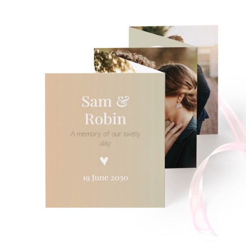 Fotokort 10 sidor Stående rosa band - 12 st (7,1 x 8,8 cm)