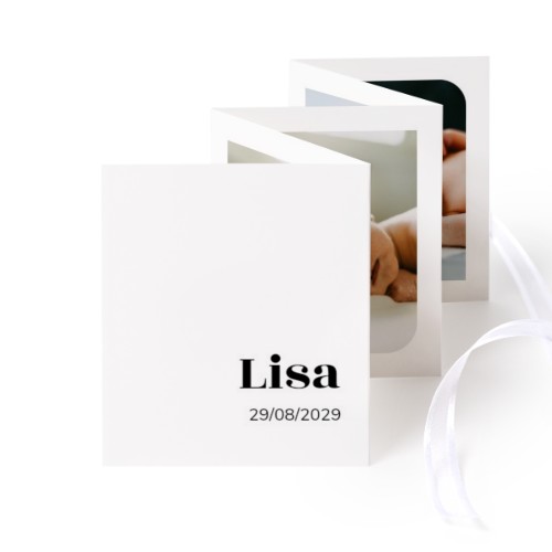 Fotokort 10 sidor Stående Vitt band - 12 st (7,1 x 8,8 cm)