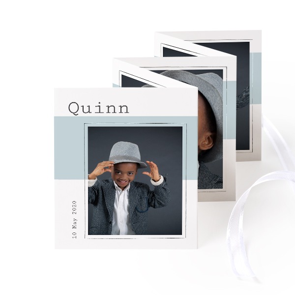 Fotokort 10 sider Stående Hvitt bånd - 12 stk (7,1 x 8,8 cm)