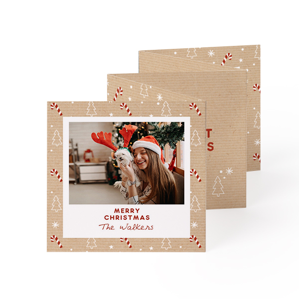 Fold out photo card Square (8 x 8 cm)