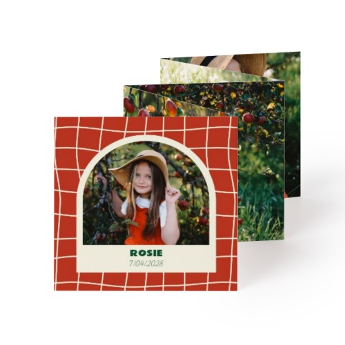 Fold out photo card Square (8 x 8 cm)