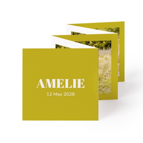 Fold out photo card Square (8 x 8 cm)