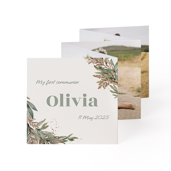 Fold out photo card Square (8 x 8 cm)