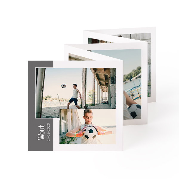Fold out photo card Square (8 x 8 cm) Fold out photo card Square (8 x 8 cm)