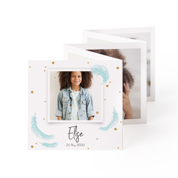 Fold out photo card Square (8 x 8 cm)