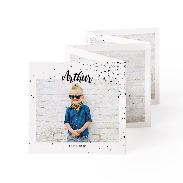 Fold out photo card Square (8 x 8 cm)