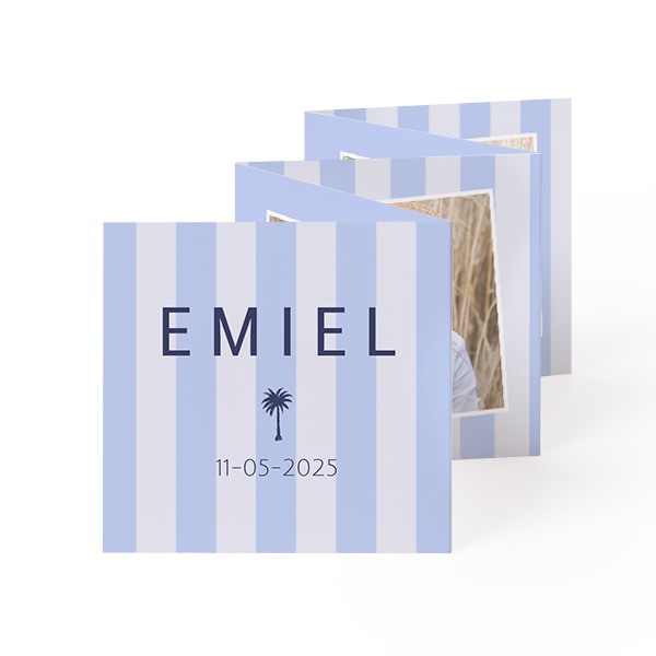 Fold out photo card Square (8 x 8 cm)