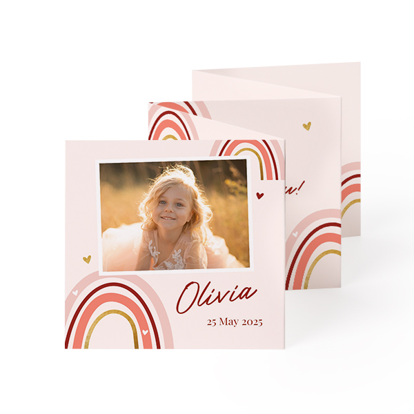 Fold out photo card Square (8 x 8 cm)
