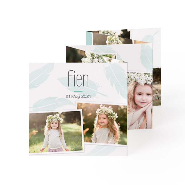 Fold out photo card Square (8 x 8 cm)