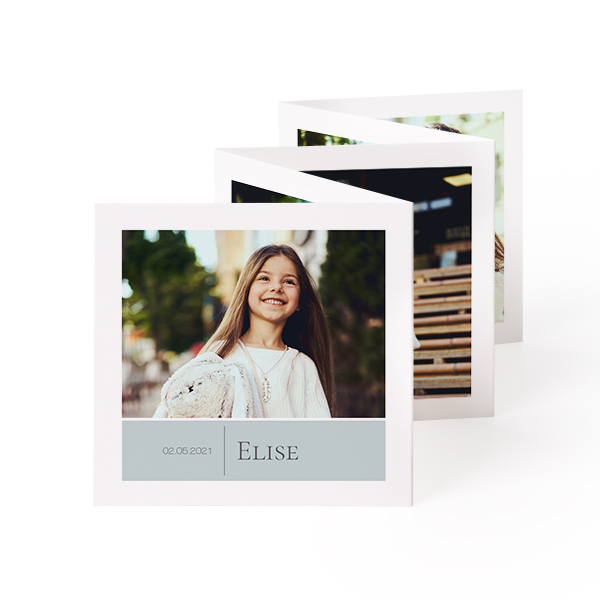 Fold out photo card Square (8 x 8 cm) Fold out photo card Square (8 x 8 cm)