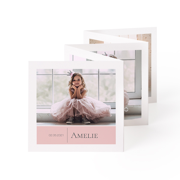 Fold out photo card Square (8 x 8 cm) Fold out photo card Square (8 x 8 cm)