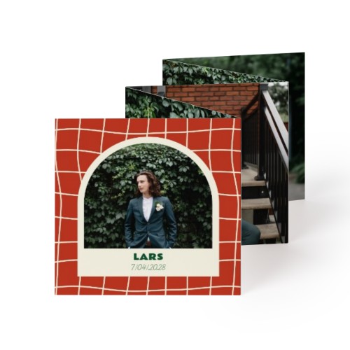 Grusskarte 10-seitig quadratisch (8 x 8 cm)