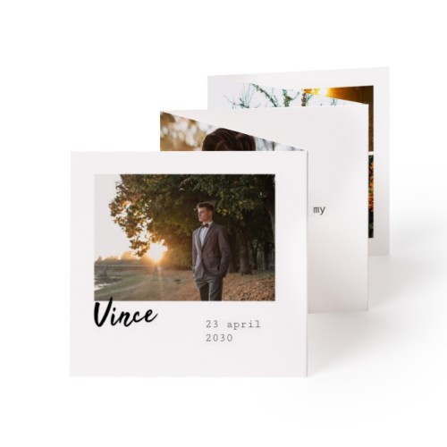 Portfoliokaart Vierkant (8 x 8 cm)