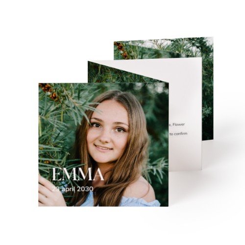 Fold out photo card Square (8 x 8 cm)