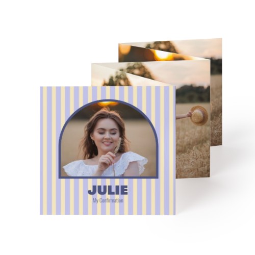 Fold out photo card Square (8 x 8 cm)