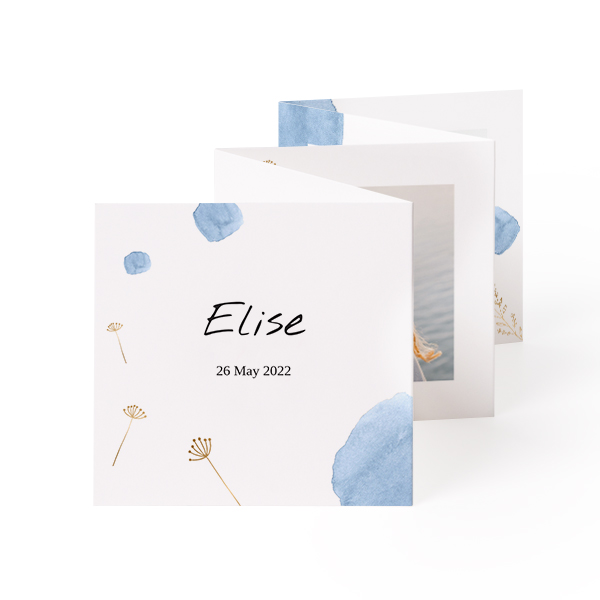 Fold out photo card Square (8 x 8 cm) Fold out photo card Square (8 x 8 cm)