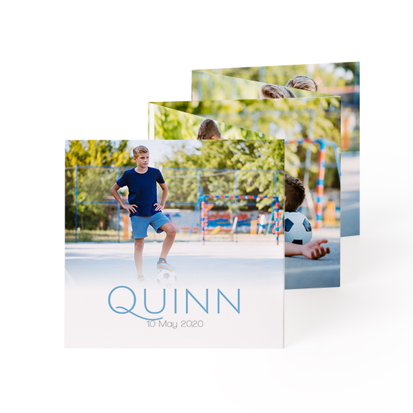 Fold out photo card Square (8 x 8 cm) Fold out photo card Square (8 x 8 cm)