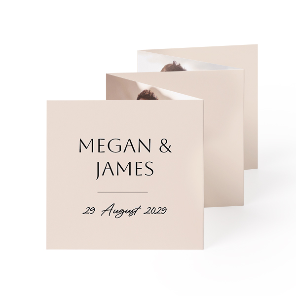 Fold out photo card Square (8 x 8 cm) Fold out photo card Square (8 x 8 cm)