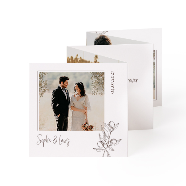 Fold out photo card Square (8 x 8 cm)