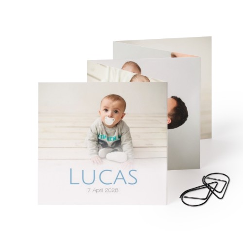 Portfoliokaart Vierkant Zwarte Paperclip (set van 12) (8 x 8 cm) Portfoliokaart Vierkant Zwarte Paperclip (set van 12) (8 x 8 cm)